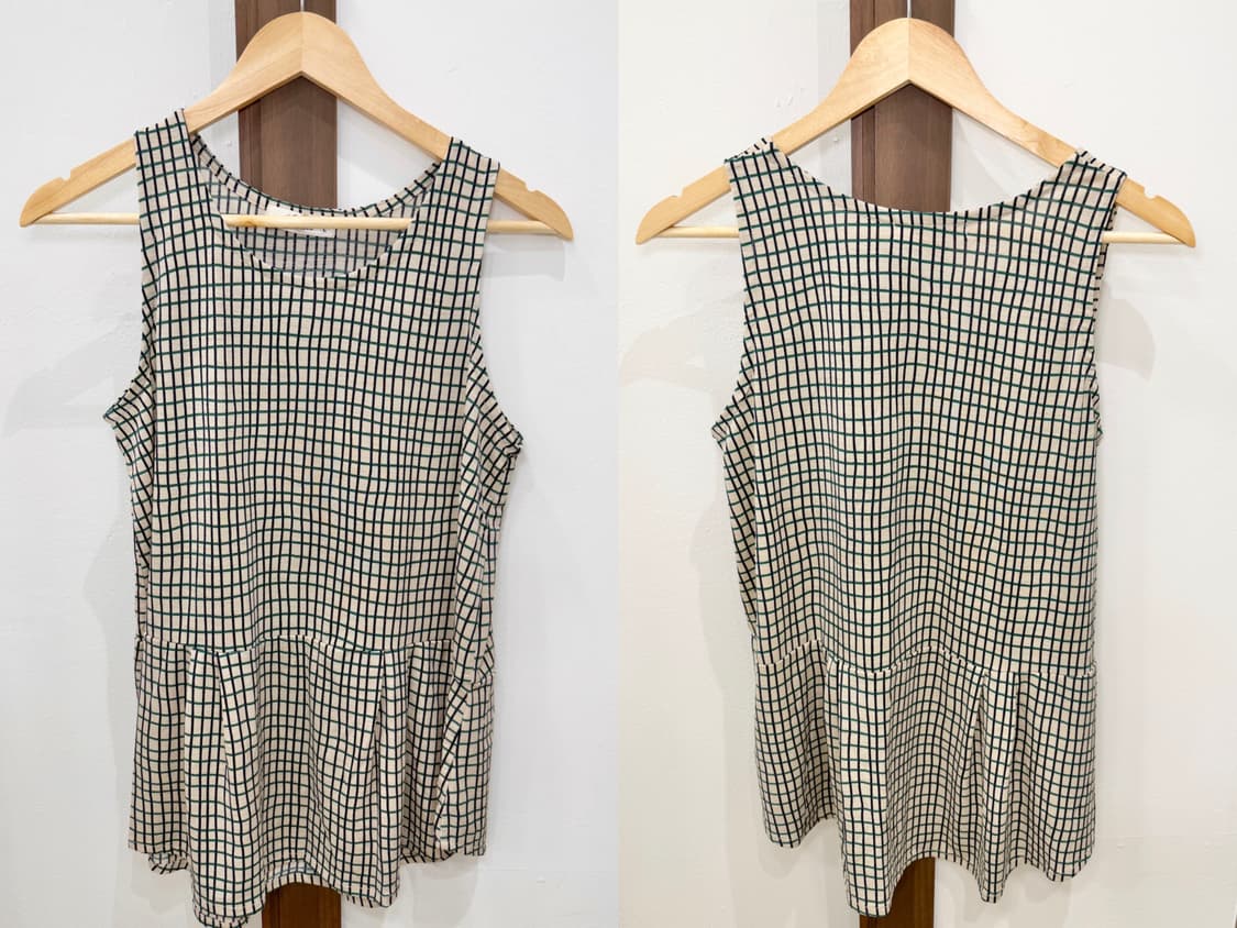 check pleats sleeveless 상품이미지5