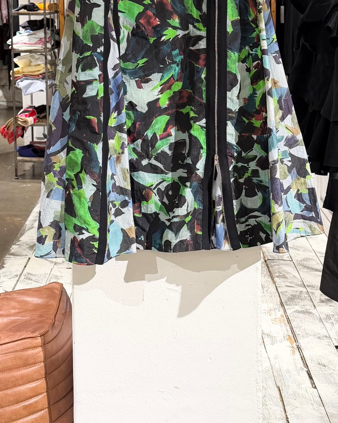 겐조 그린 아카이브 플로랄 지퍼 맥시 스커트 상품이미지6