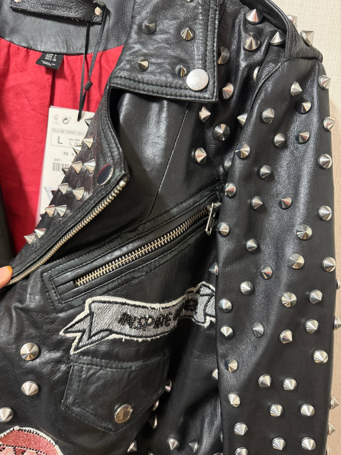 양가죽 스터드 레더자켓 상품이미지2