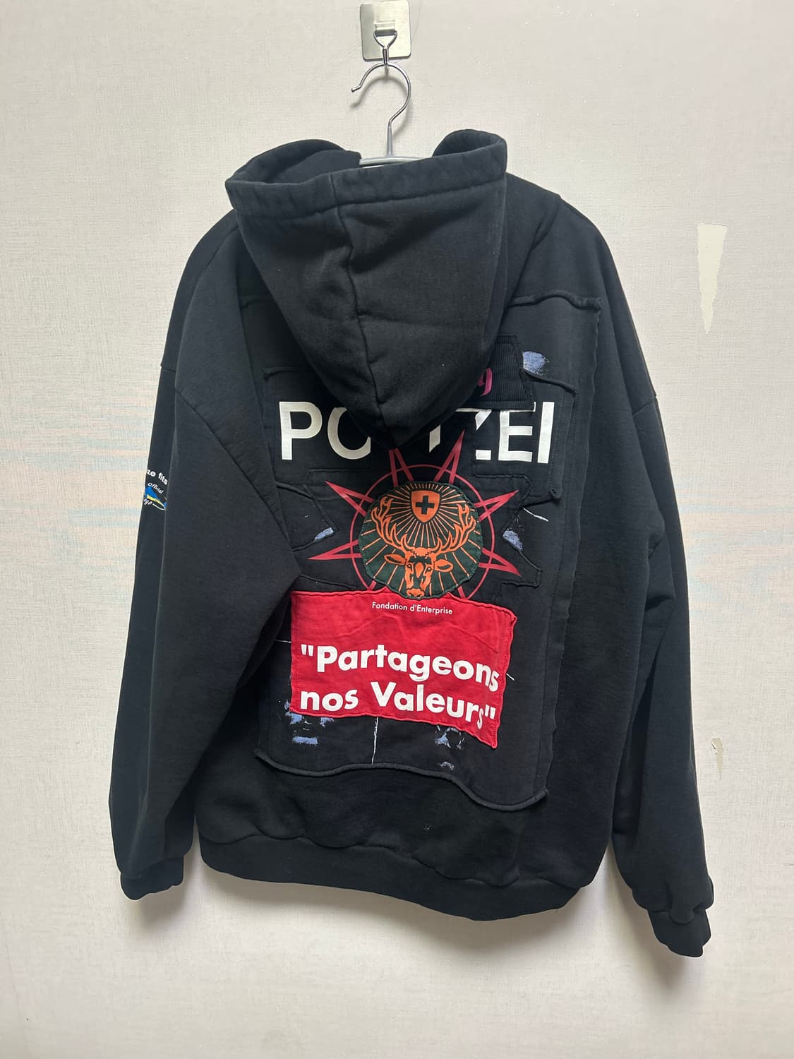 VETEMENTS RUSSIAN PATCHWORK  HOODIE - M 상품이미지2