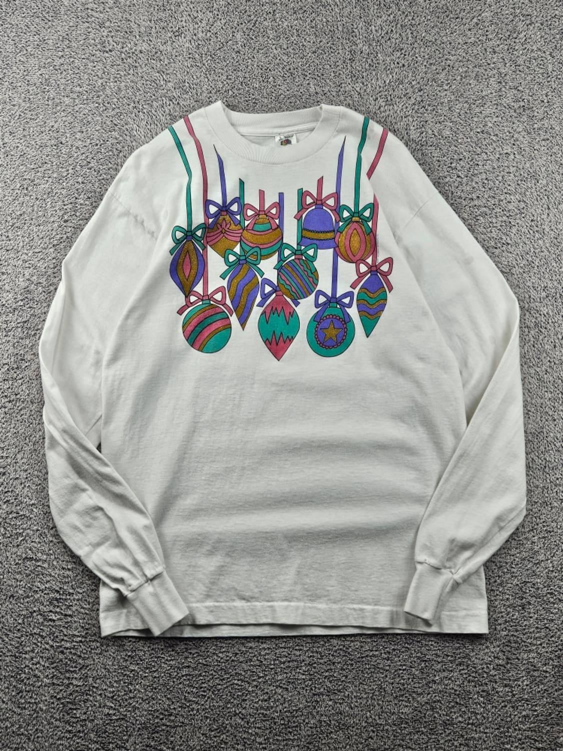 8~90's USA 프룻오브더룸 싱글스티치 롱슬리브 (L) / 11951 상품이미지2