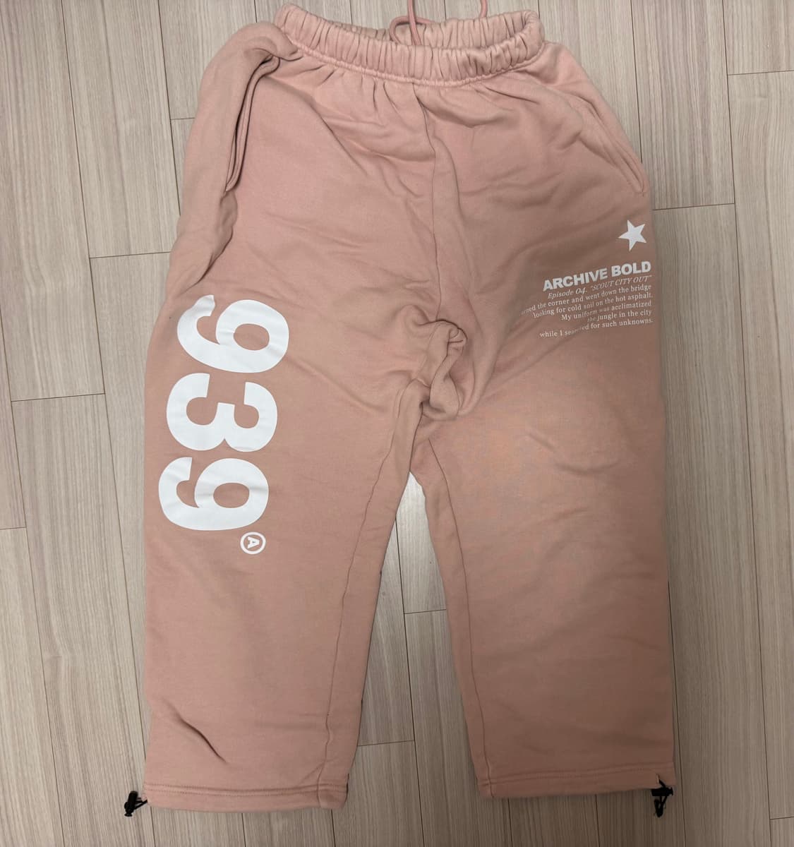 아카이브 볼드 939 LOGO SWEAT PANTS (PINK)   상품이미지1