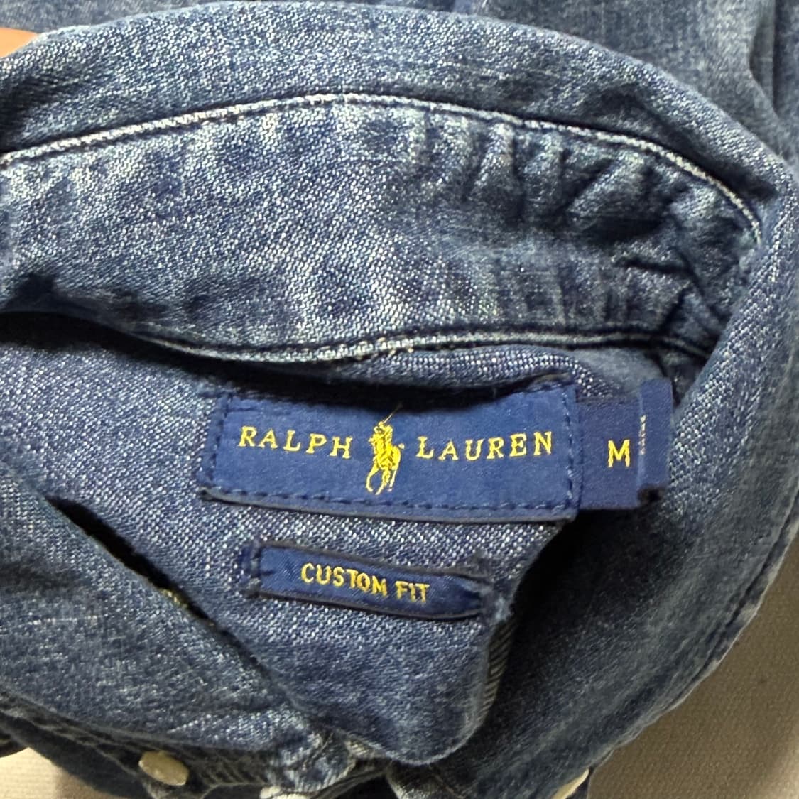 🫶🏻여성용 폴로랄프로렌 커스텀 핏 청색 셔츠🫶🏻 상품이미지4