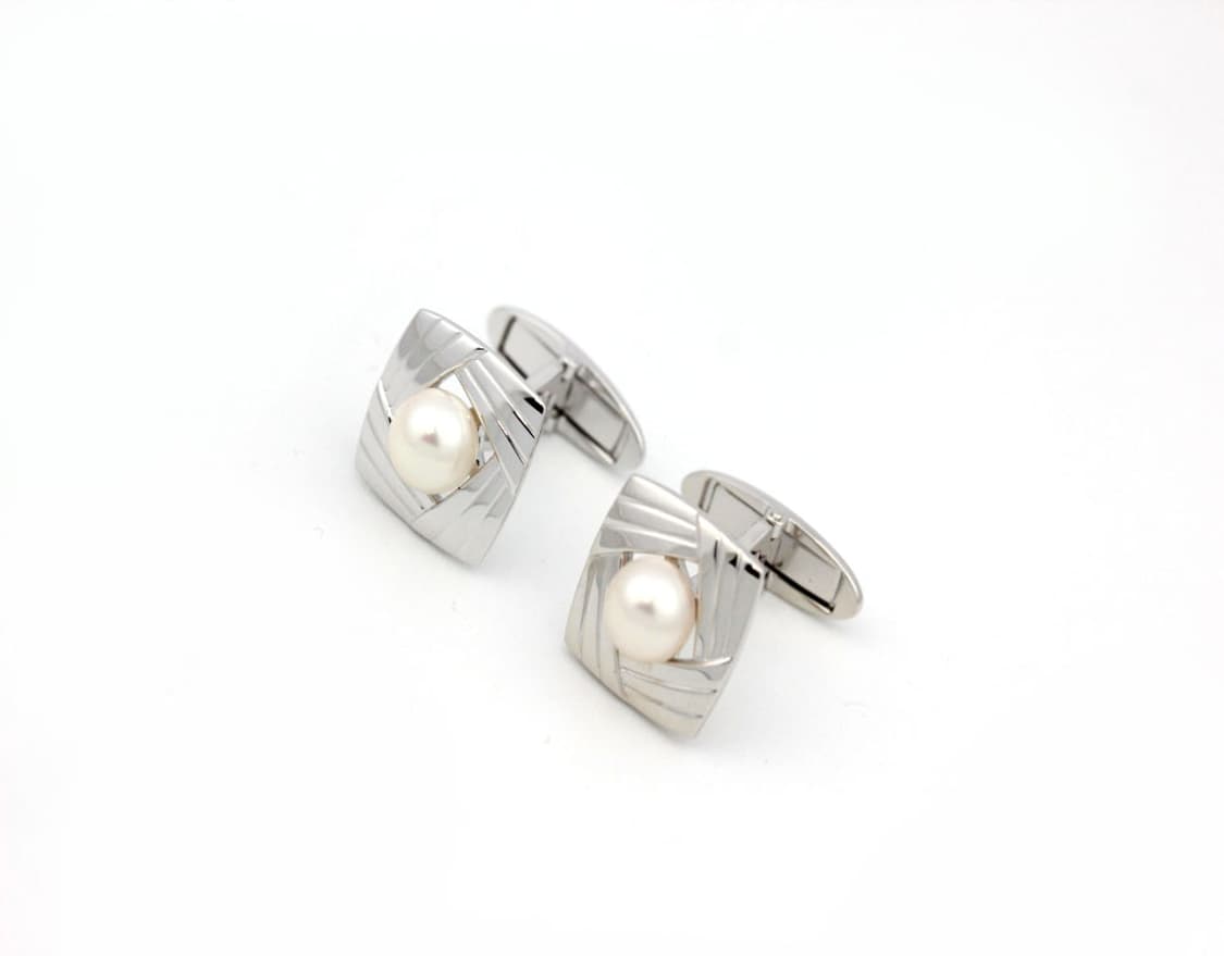 미키모토 천연진주 A등급 유광 남자 명품 커프스 상품이미지3