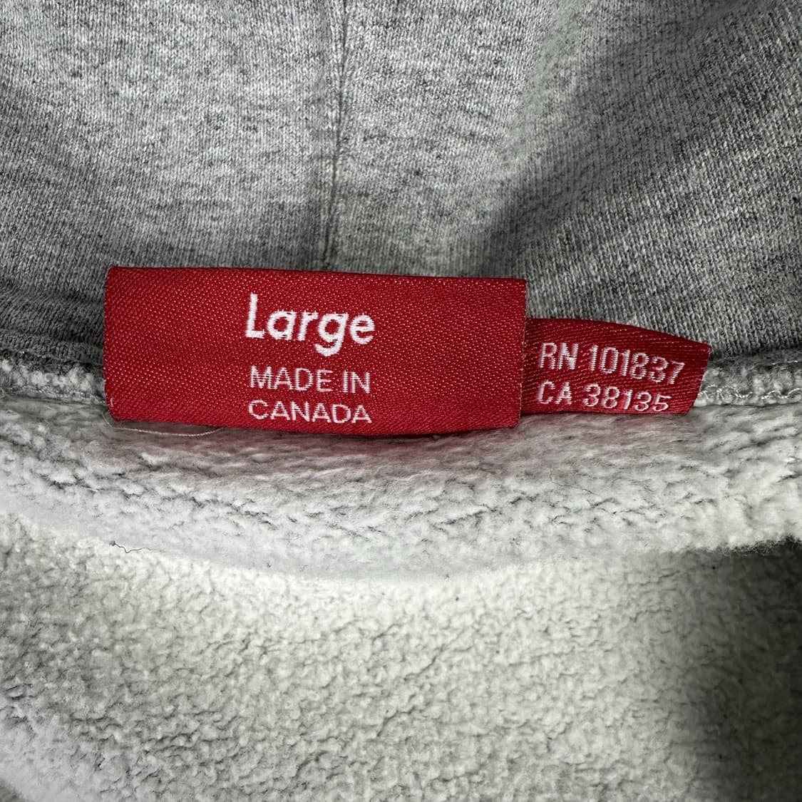 슈프림 사이드라인 로고 후드집업 그레이 상품이미지4