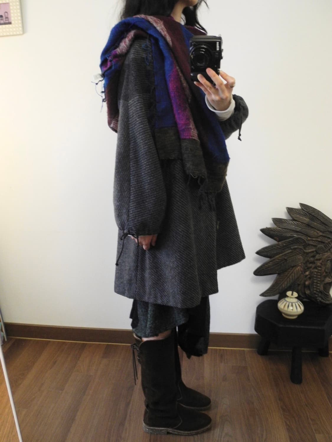 wool zip-up coat 상품이미지3