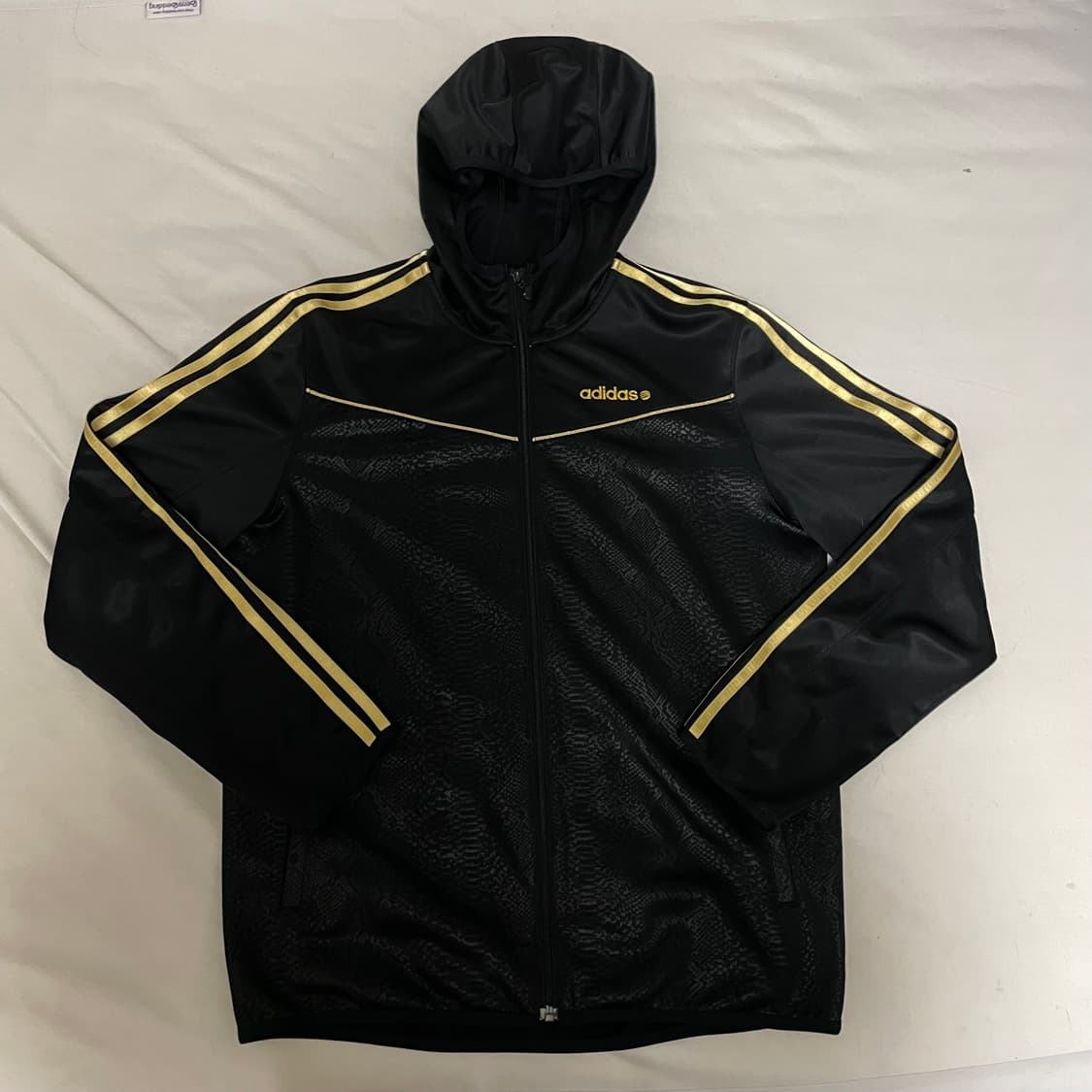 호피 무늬 아디다스 후드 져지 상품이미지1