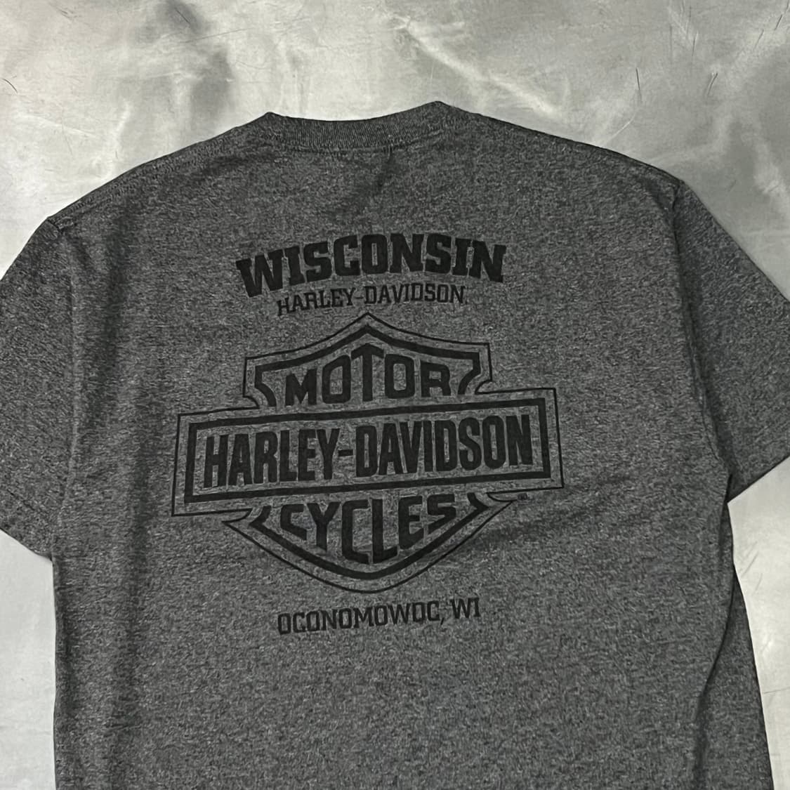  할리데이비슨 프린팅 포켓 반팔티 y15702 상품이미지4