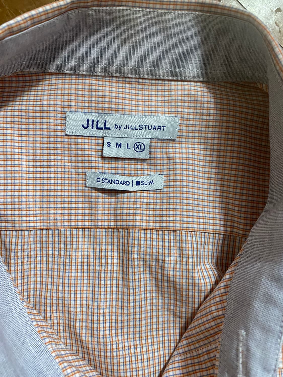 질바이질스튜어트 깅엄체크 셔츠 XL (100) 상품이미지2