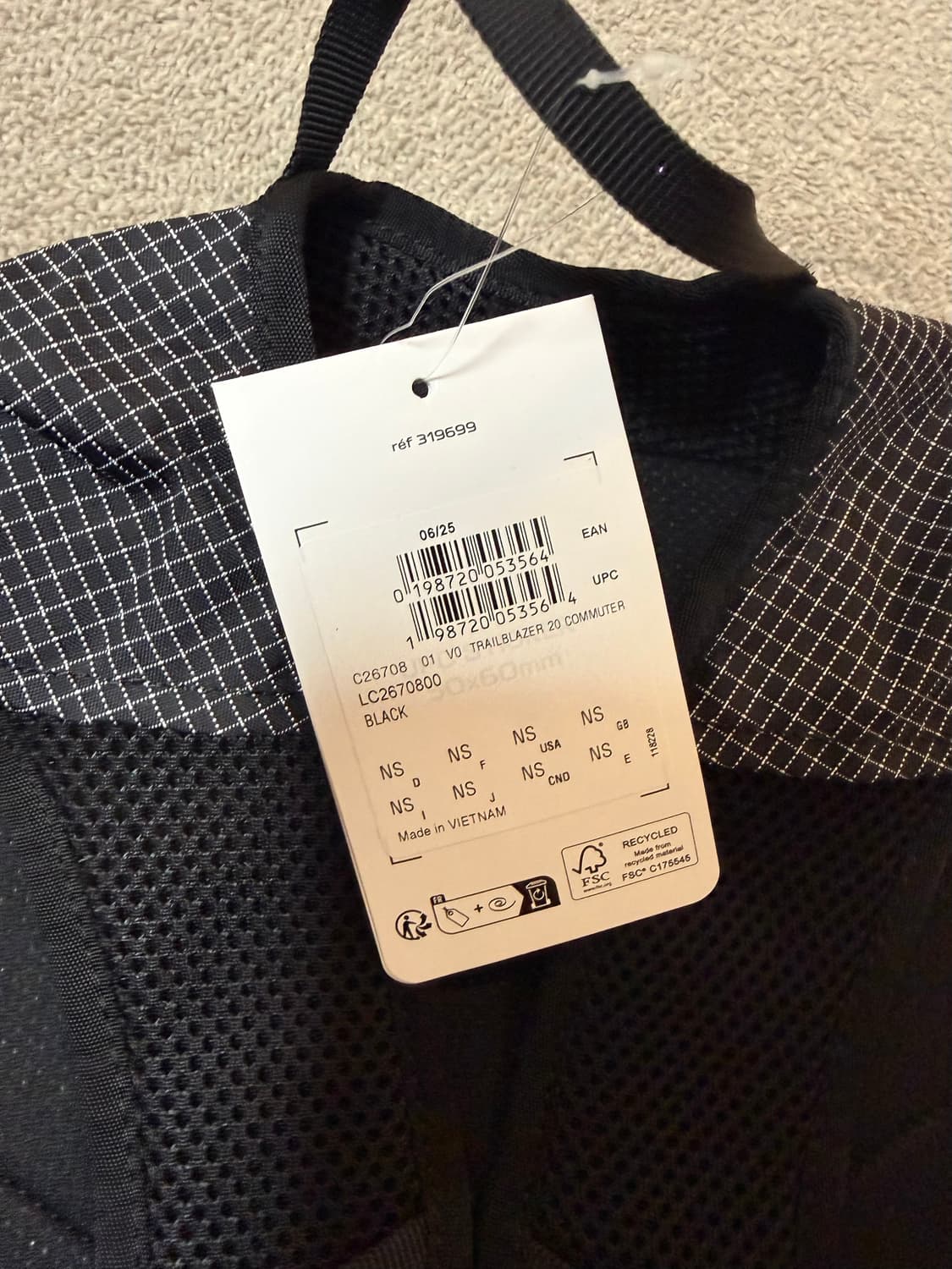 (새상품) 살로몬 트레일블레이저 20 백팩 커뮤터블랙 상품이미지3