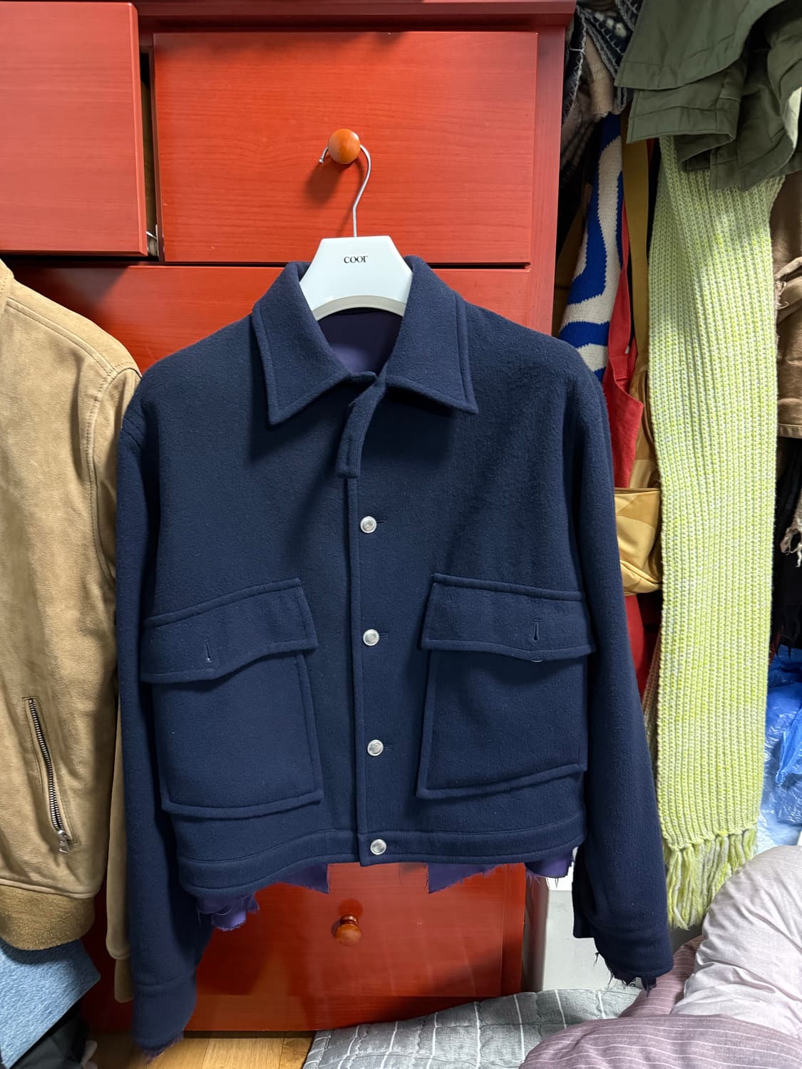 설밤 울 절개 자켓[L] 상품이미지1