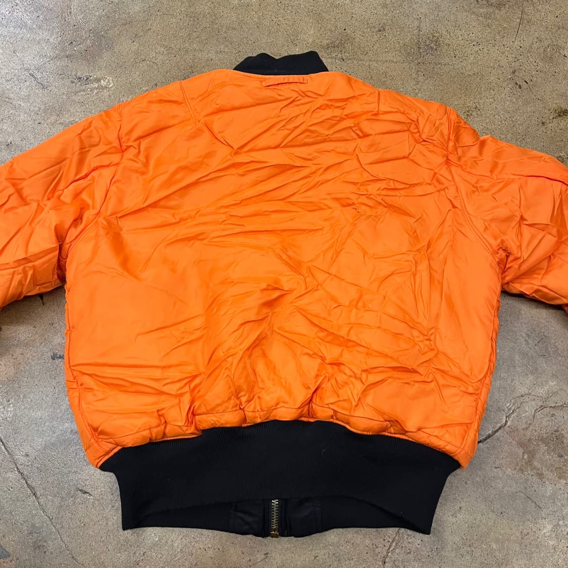 [정품/L] 알파 인더스트리 양면 블랙 오렌지 MA-1 항공 점퍼 b19 상품이미지6