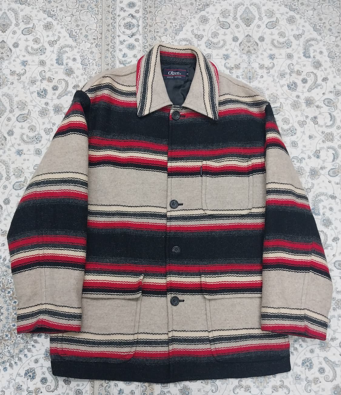 90s olzen 블랭킷 울자켓 95 (크게나옴) 상품이미지1