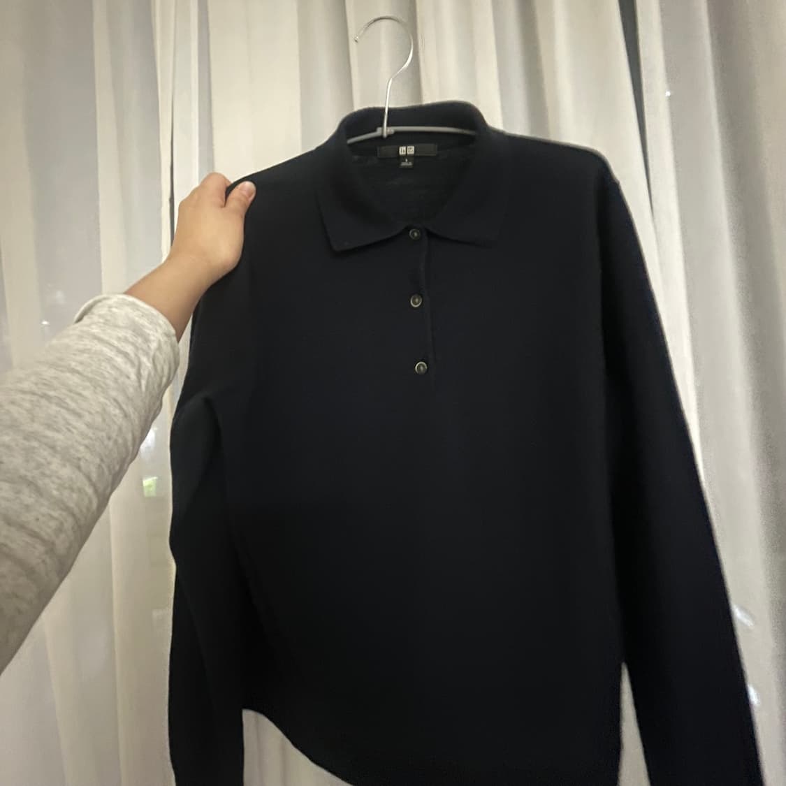 유니클로 네이비 니트 폴로셔츠 L 상품이미지5