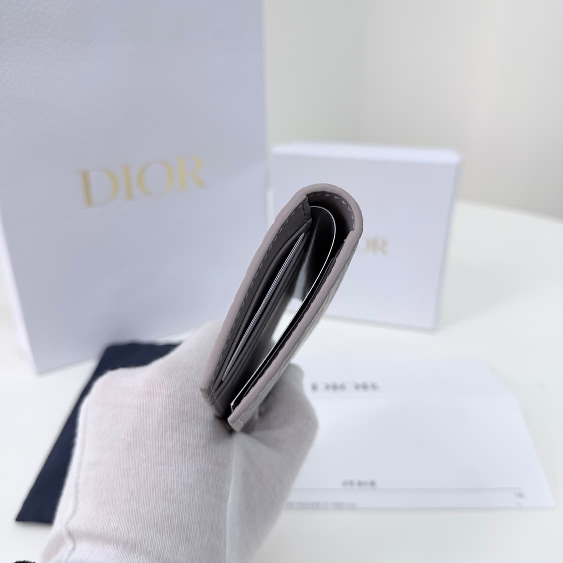 [미사용/선물가능] 디올 그래비티 레더 오거나이저 카드지갑 트리아농 상품이미지5