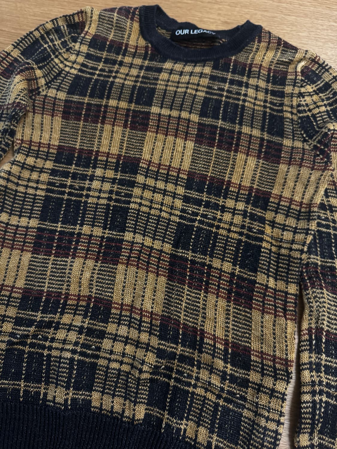 아워레가시 포멀 라운드넥 골드 지저 체크36 상품이미지3