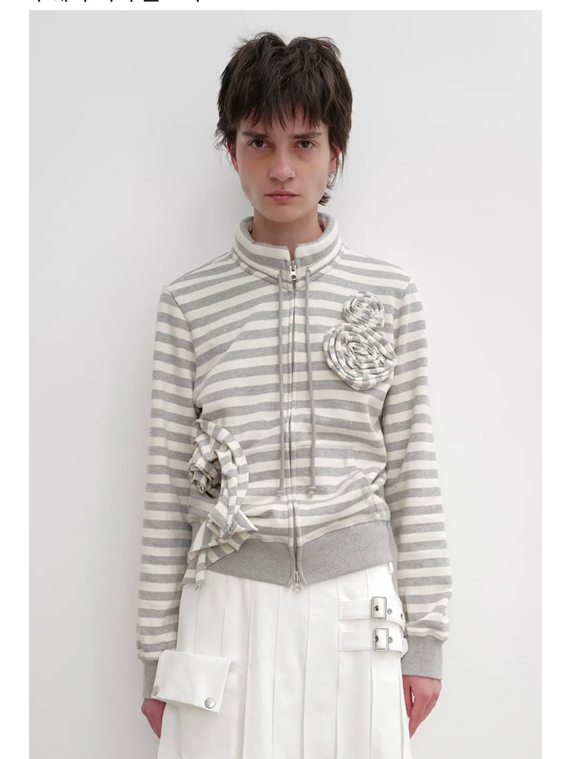 오픈와이와이 아플리케 집업 상품이미지1