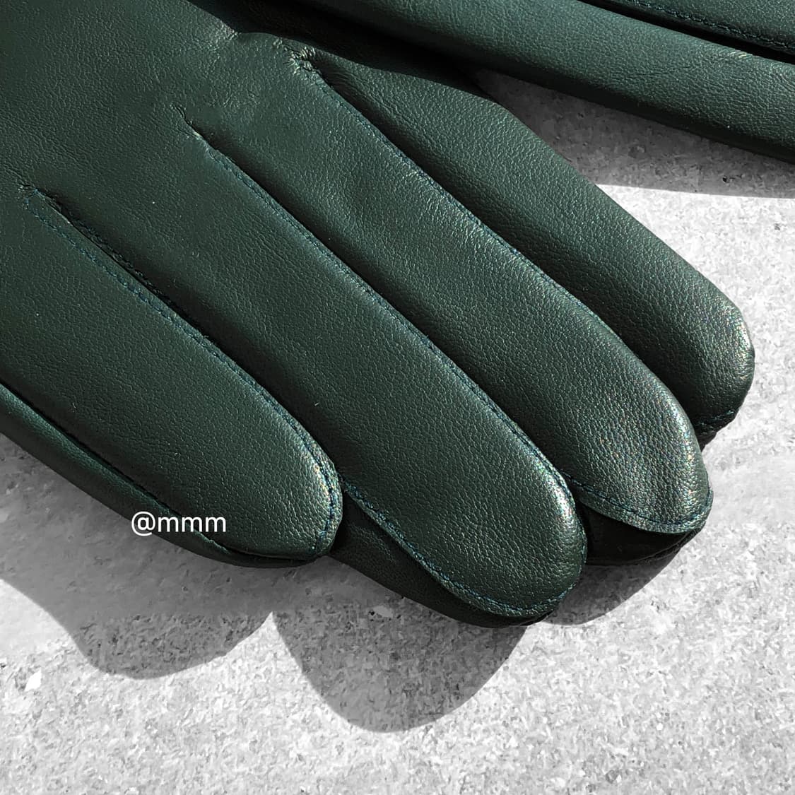 [Unisex] 램스킨 가죽 장갑 그린 상품이미지4