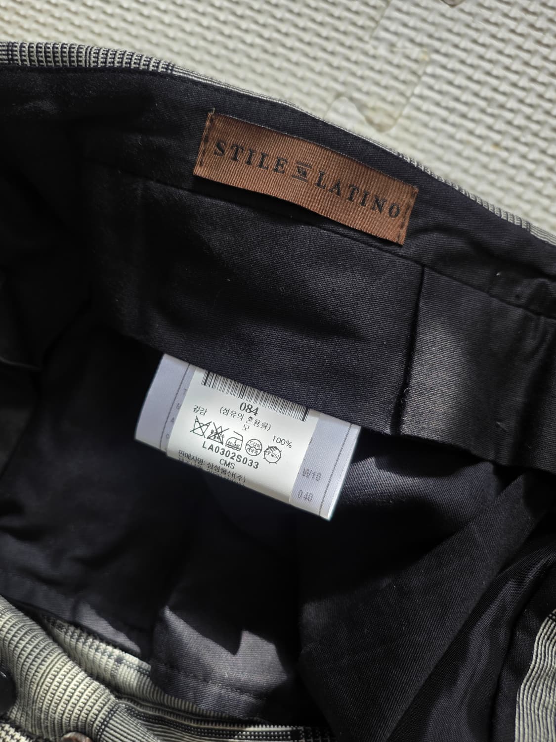 스틸레 라티노 체크정장수트 상품이미지4