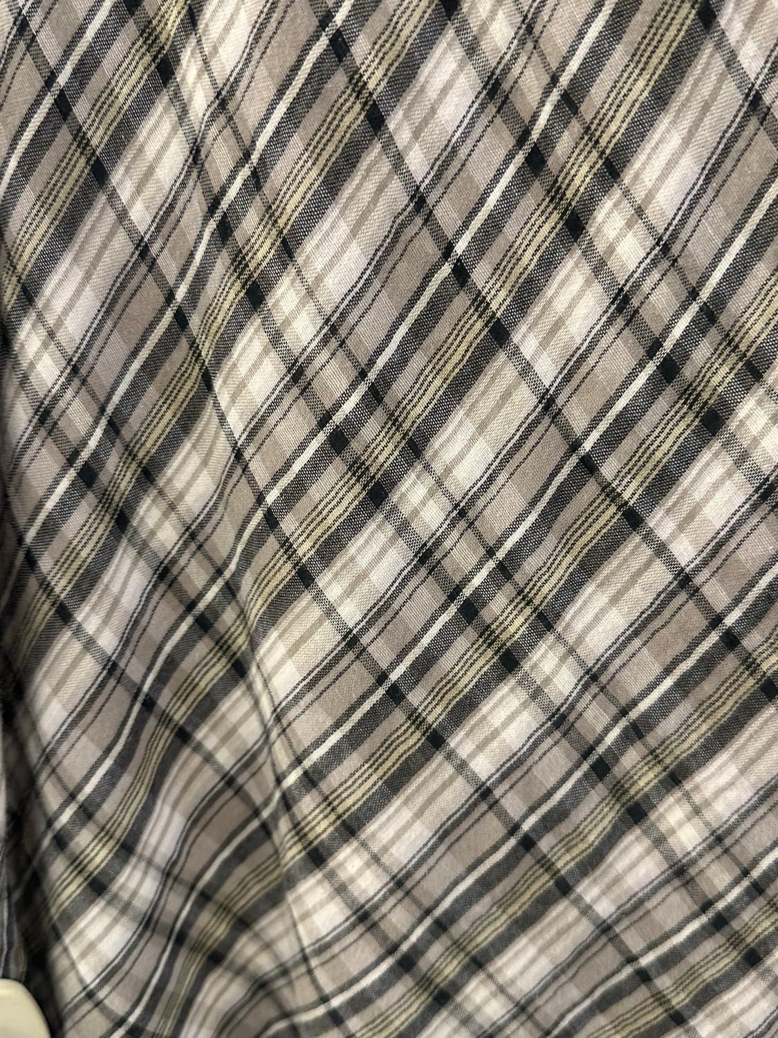 VINTAGE 빈티지 그린체크 모리 블라우스 상품이미지3