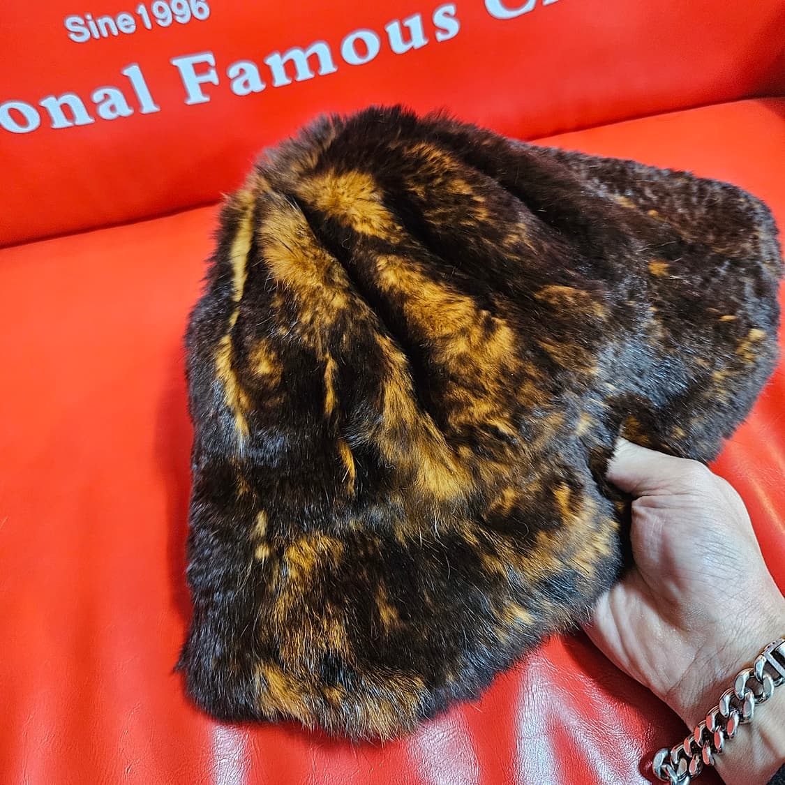 39모피 Rabbit Fur 그라데이션 버킷햇 Free 상품이미지2