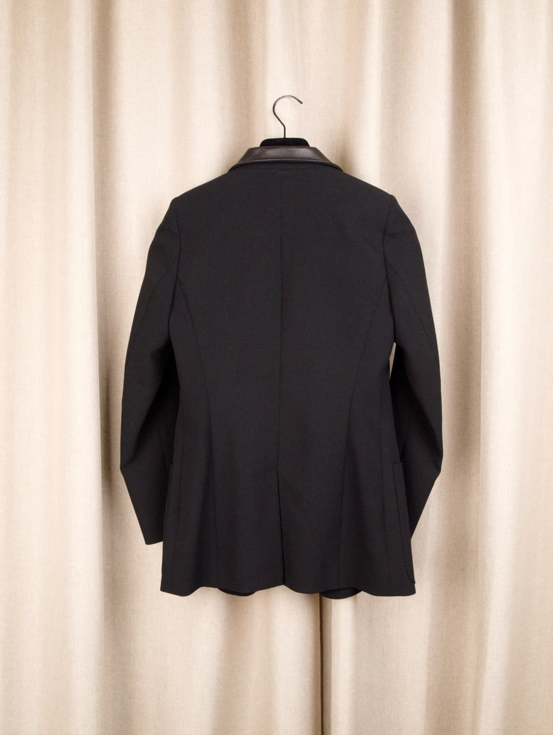 Leather Collar Wool Jacket 상품이미지3