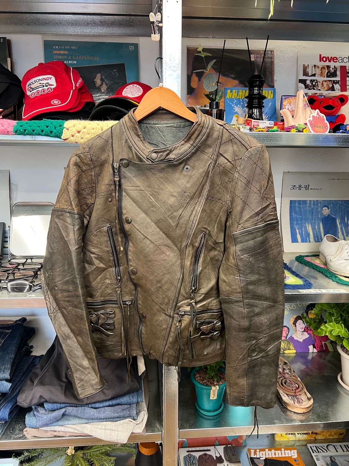 00's Rust Tone Artisan Leather Jacket 상품이미지6