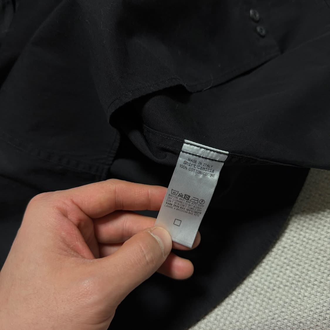 구찌 슬림핏 코튼 긴팔 셔츠 (정품) 상품이미지4