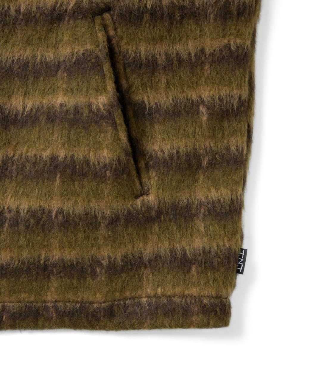 Brushed Wool Check Jacket Dark Brown 상품이미지6