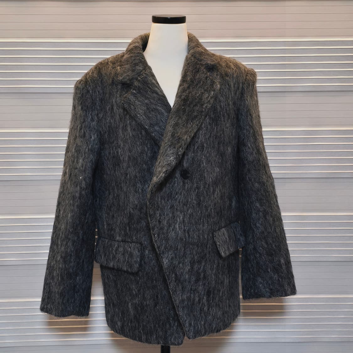 《새상품》모헤어 자켓 코트 & 허리끈 (또는 머플러로 사용) 상품이미지3