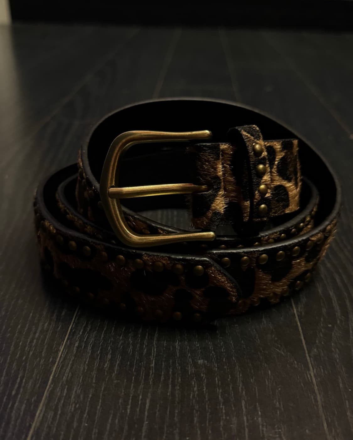 빈티지 웨스턴 레오파드 호피 벨트 새상품 상품이미지2