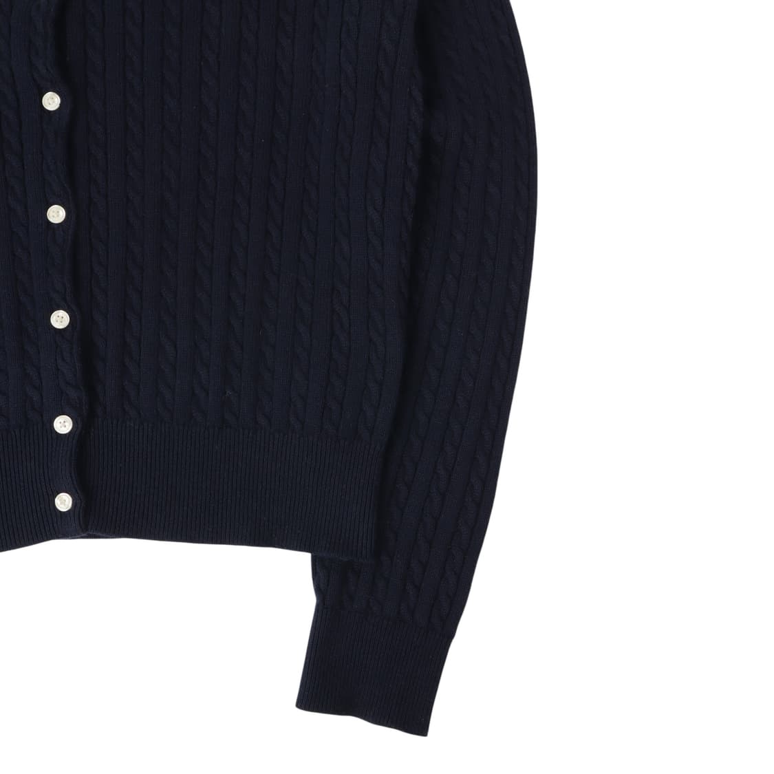 폴로 랄프로렌 QR 네이비 케이블 니트 가디건 상품이미지4