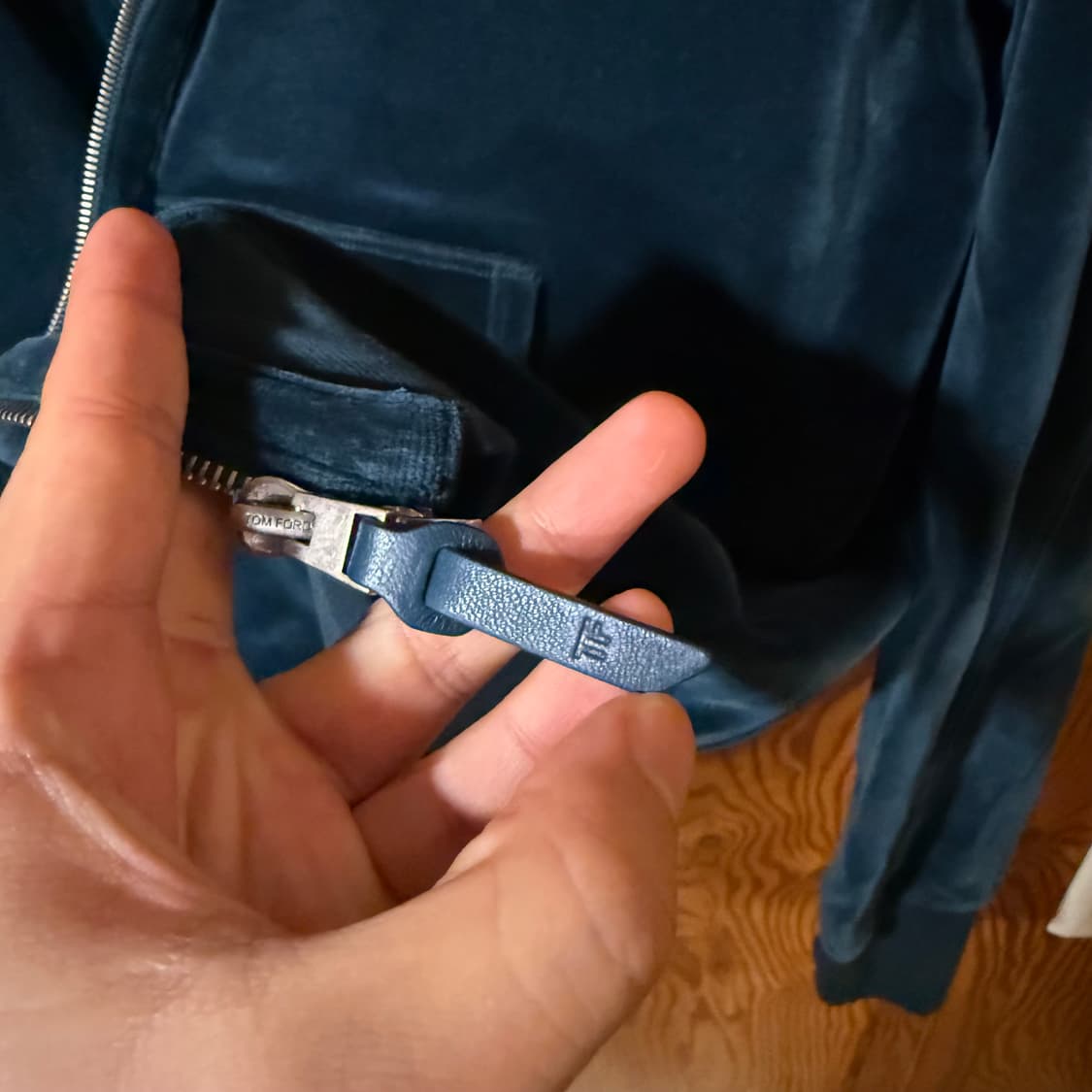 톰포드 그린 벨벳 집업 자켓 판매 합니다 상품이미지4