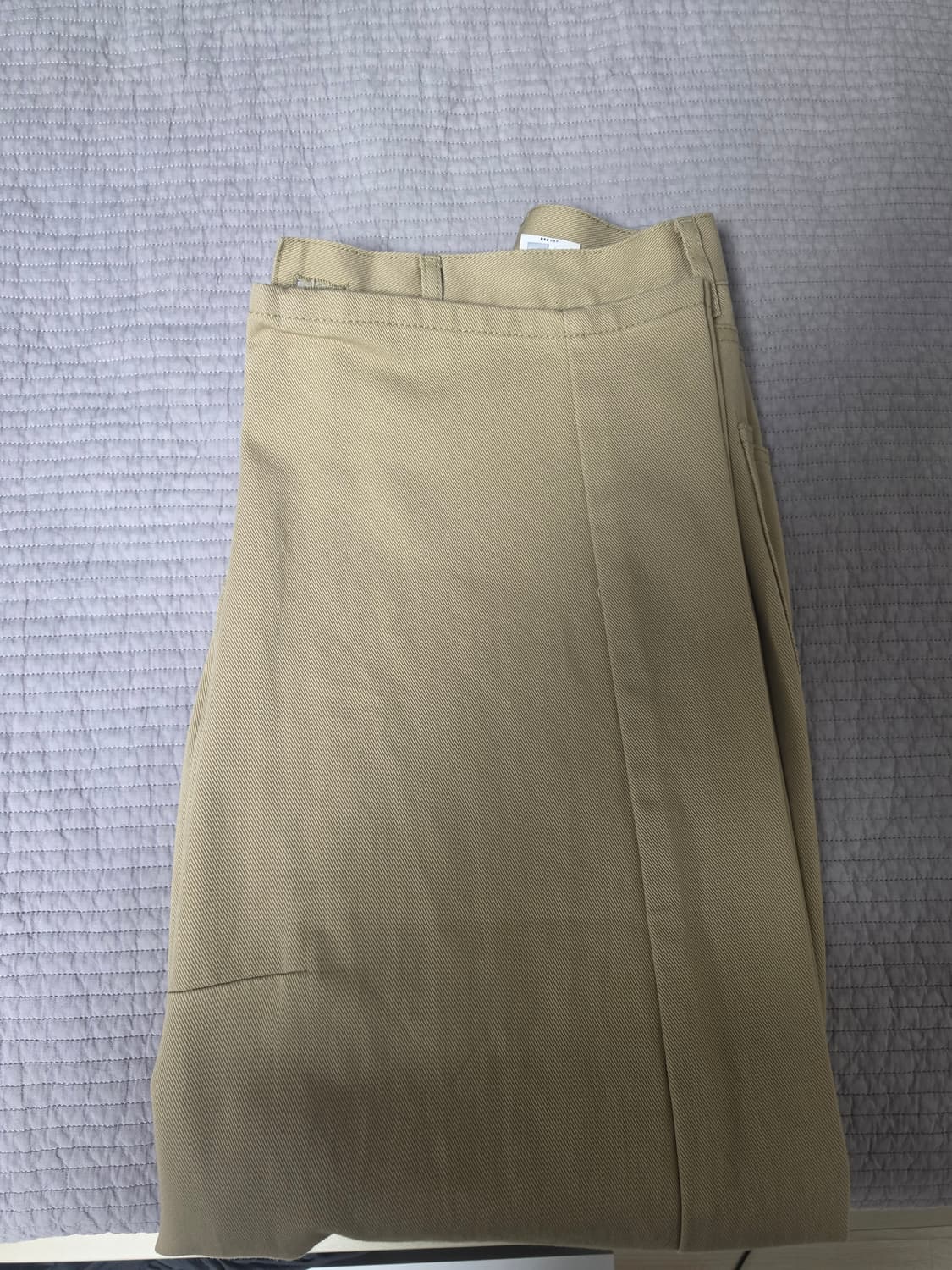 시그니처 와이드 커브드 다트 코튼 팬츠 M 상품이미지1