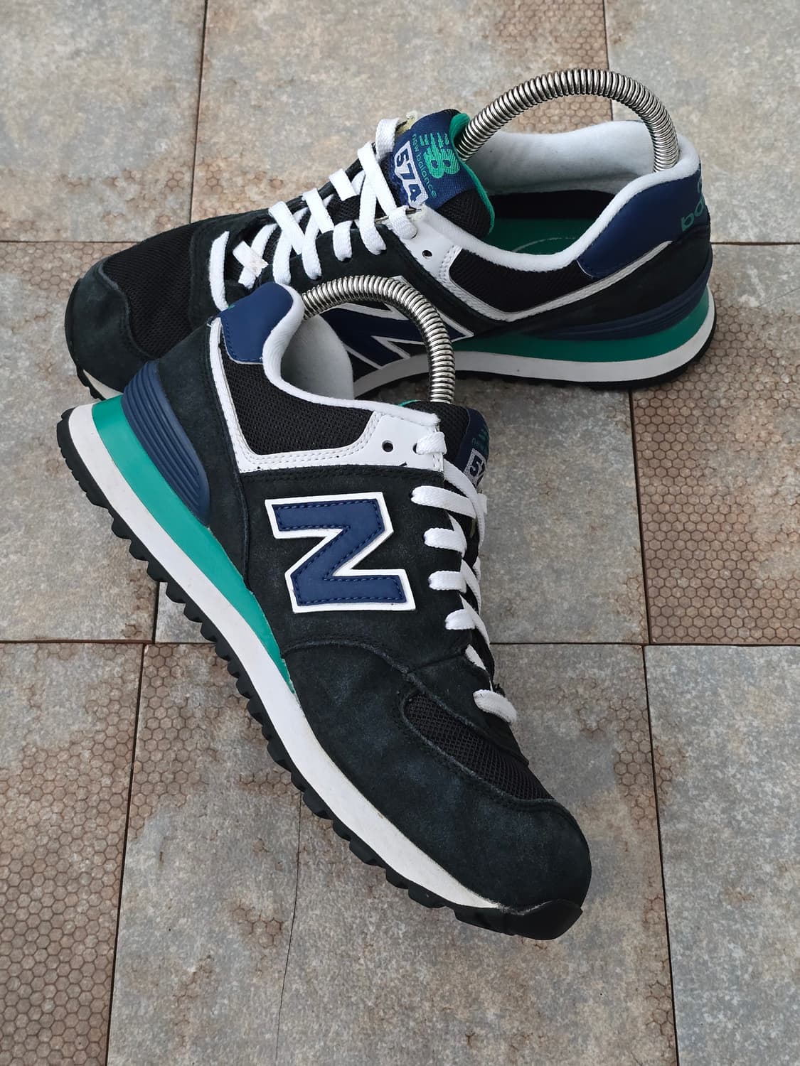 (255)뉴발란스 574 네이비 그린 상품이미지5