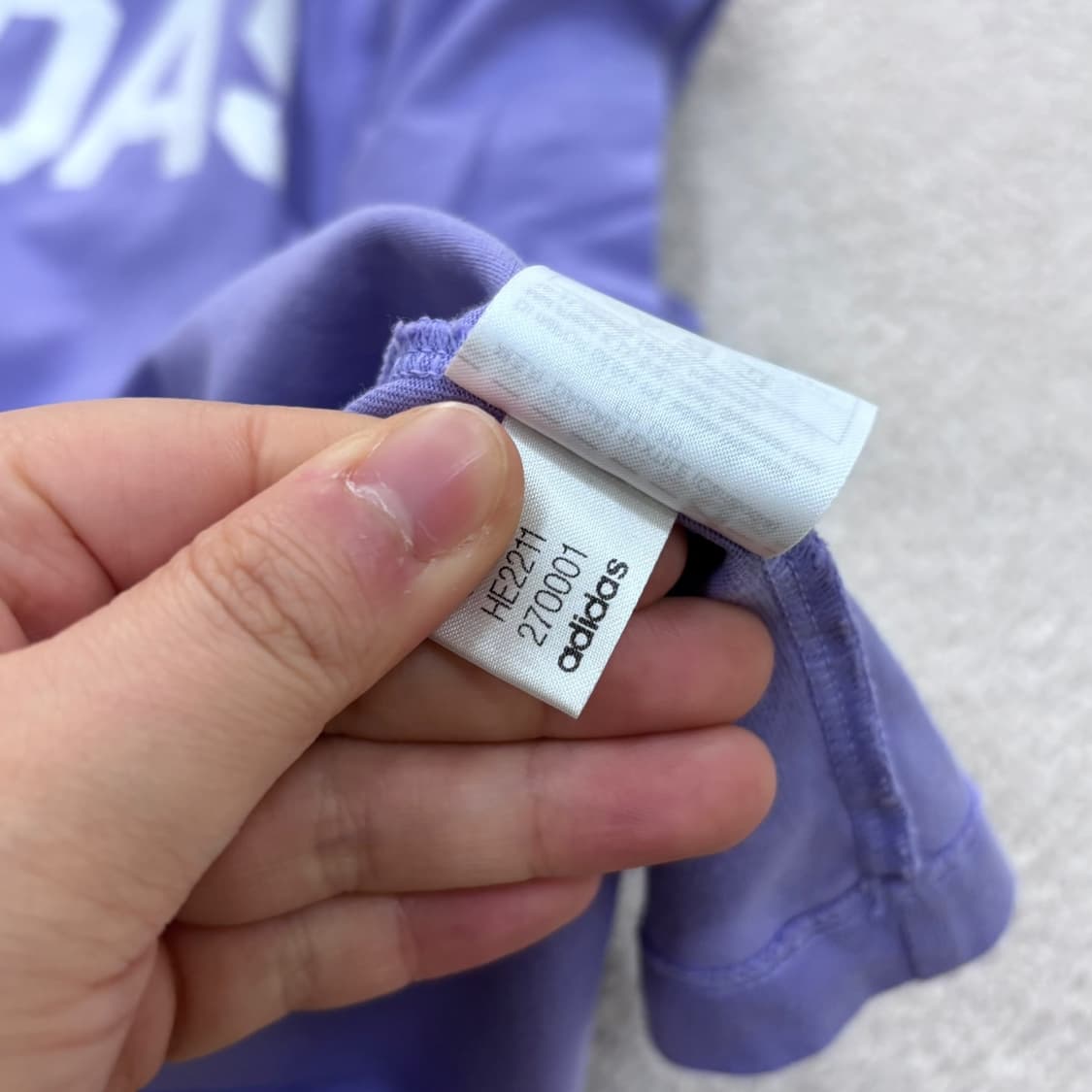 XS 아디다스 빅로고 반팔 티셔츠 0410E 상품이미지5