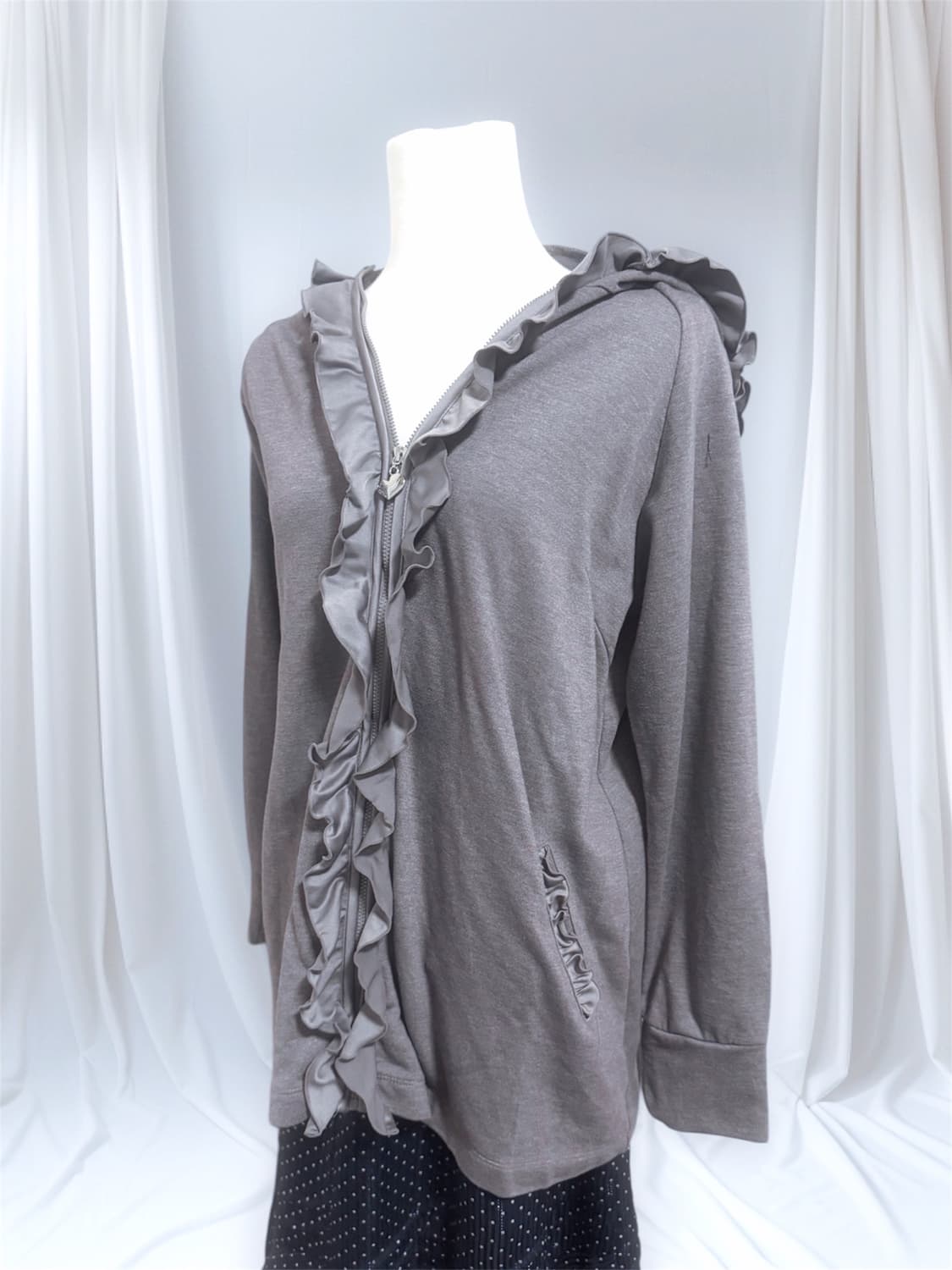 빈티지 고스로리 로걀 공겜여주깔 후드집업 상품이미지2