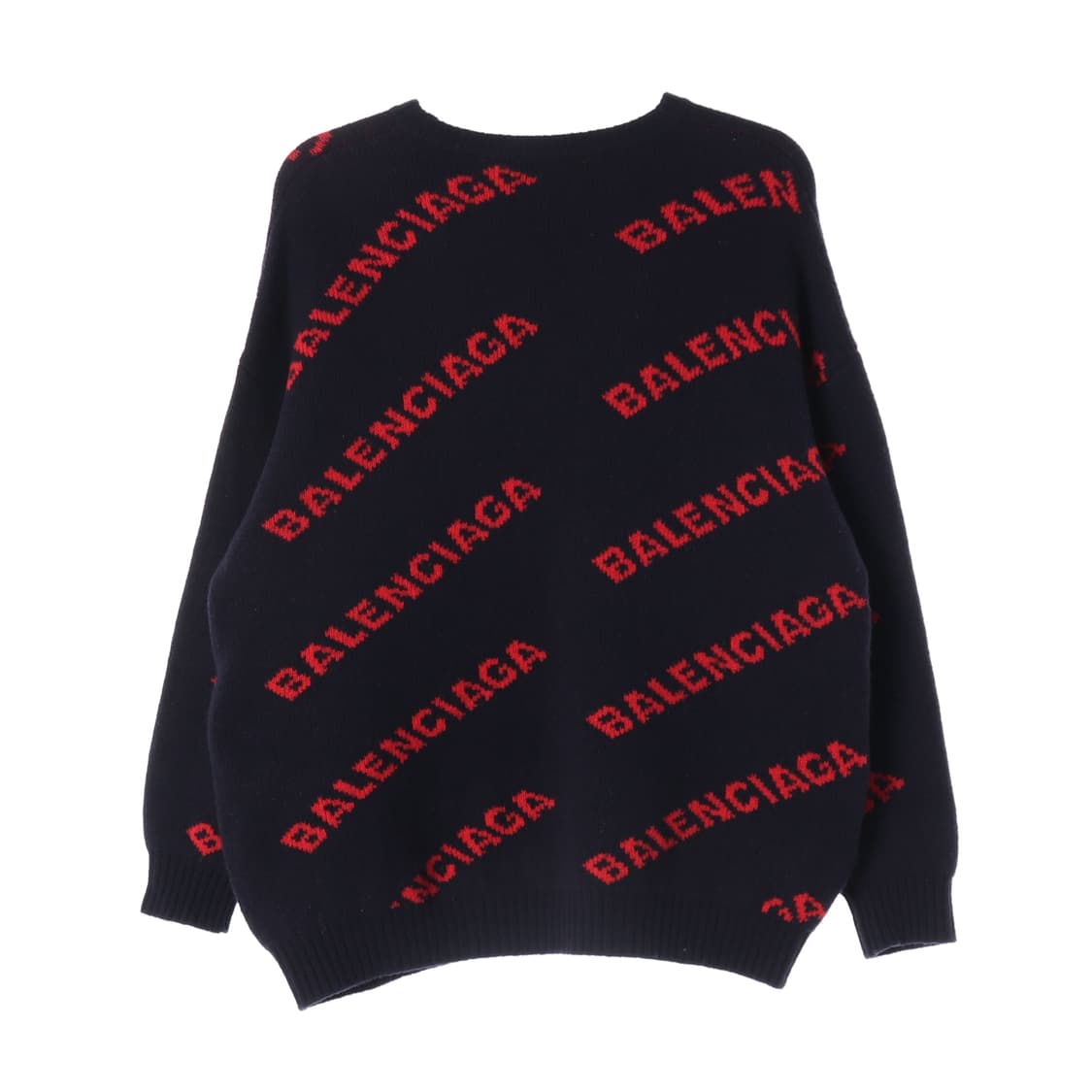 발렌시아가 올오버 로고 패턴 울 니트 스웨터 상품이미지2