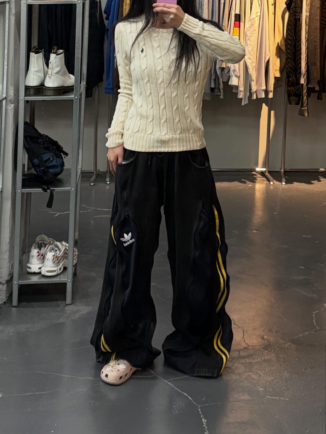 폴로랄프로렌 포니로고 아이보리 케이블니트꽈배기 A2889 상품이미지1