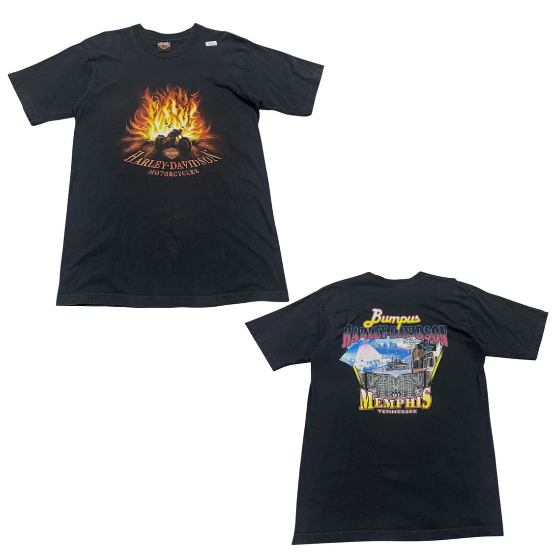 ✨ (바배) 할리데이비슨 플레임 불꽃 반팔티  상품이미지1