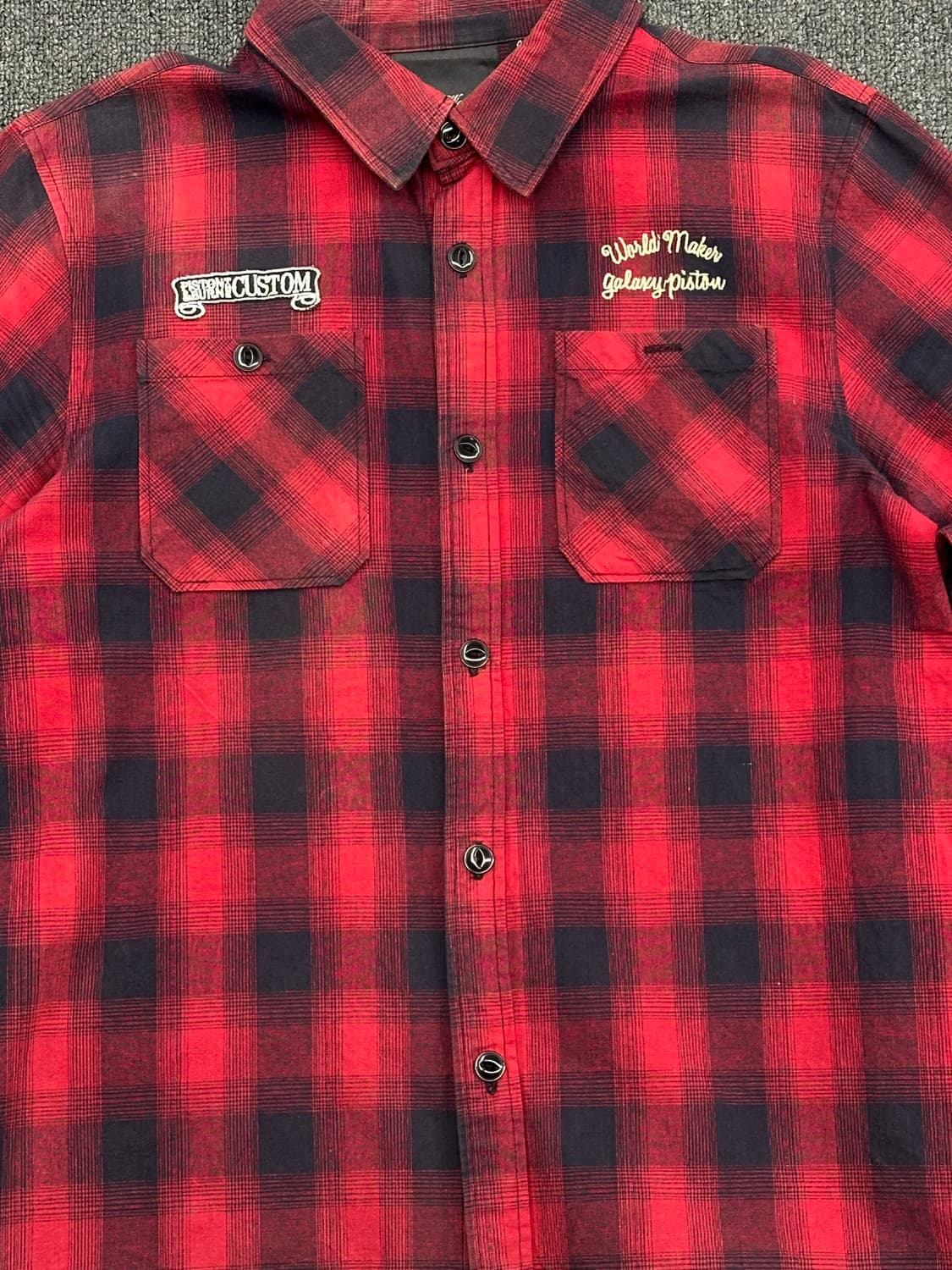 4)Rise Ward 빈티지 버건디 플란넬 셔츠 상품이미지5