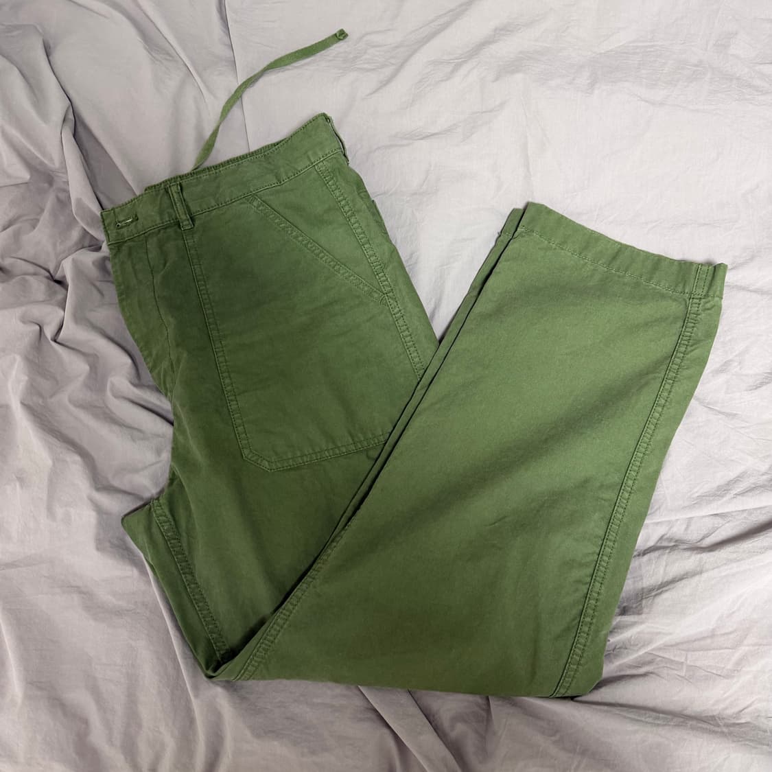 유니클로 워크팬츠 올리브 L 상품이미지1