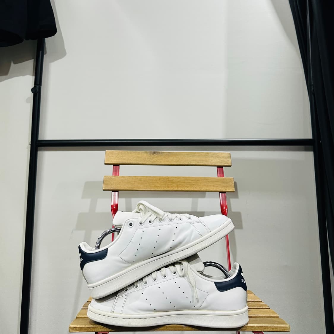 265) 아디다스 운동화 남성 남자 신발 스탠스미스 화이트 블랙 상품이미지7