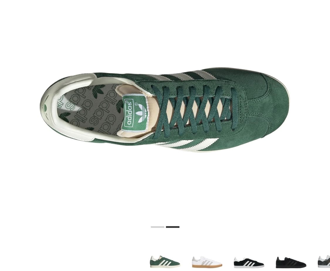 아디다스 가젤 다크 그린 270 거의 새재품 상품이미지4