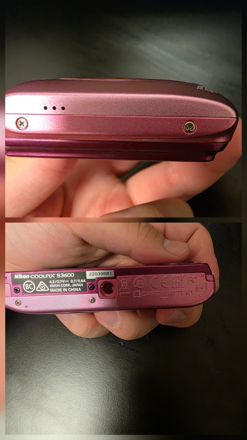니콘 쿨픽스 s3600 핑크 디지털 카메라 상품이미지5