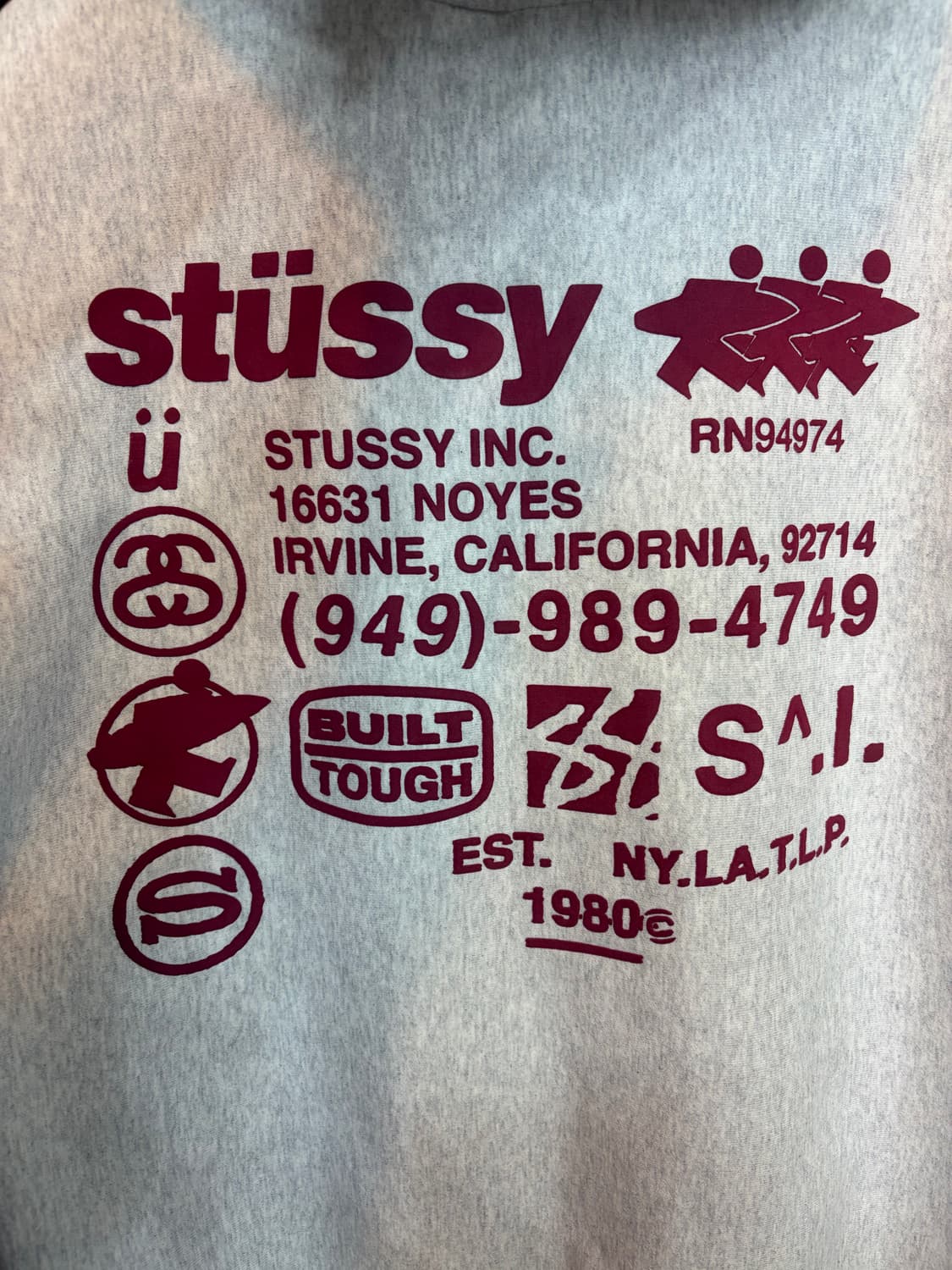 스투시 dna 후드집업  L사이즈 애쉬 상품이미지4