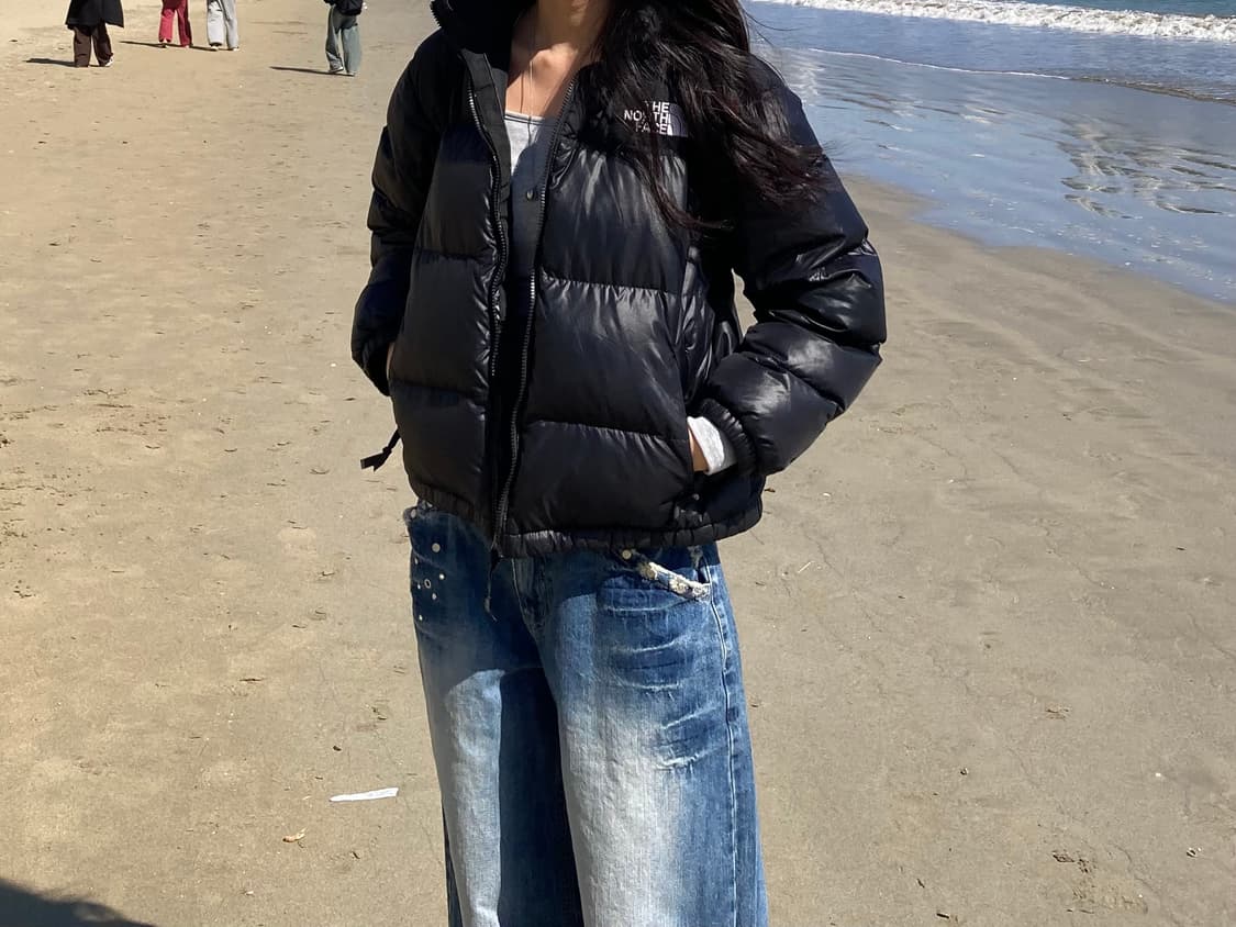 (W) 노스페이스 눕시 하이브리드 다운 볼 자켓 블랙 상품이미지3