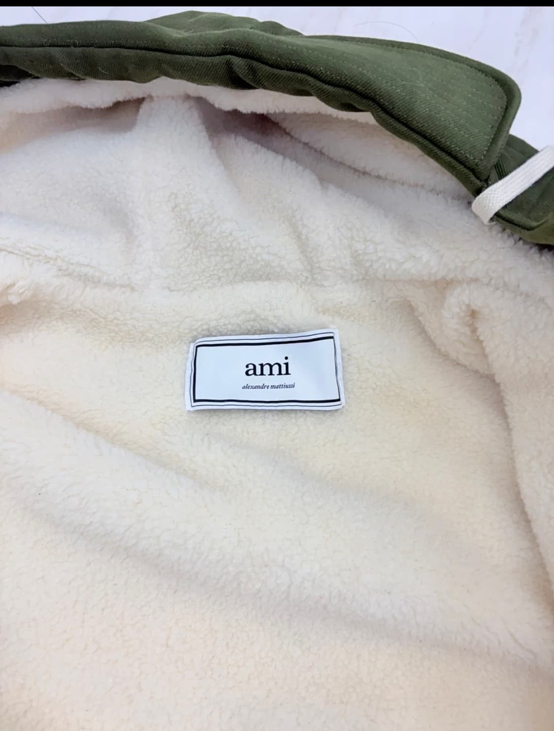 AMI 아미 시어링 후드 야상 코트 S /아미 코트 상품이미지7