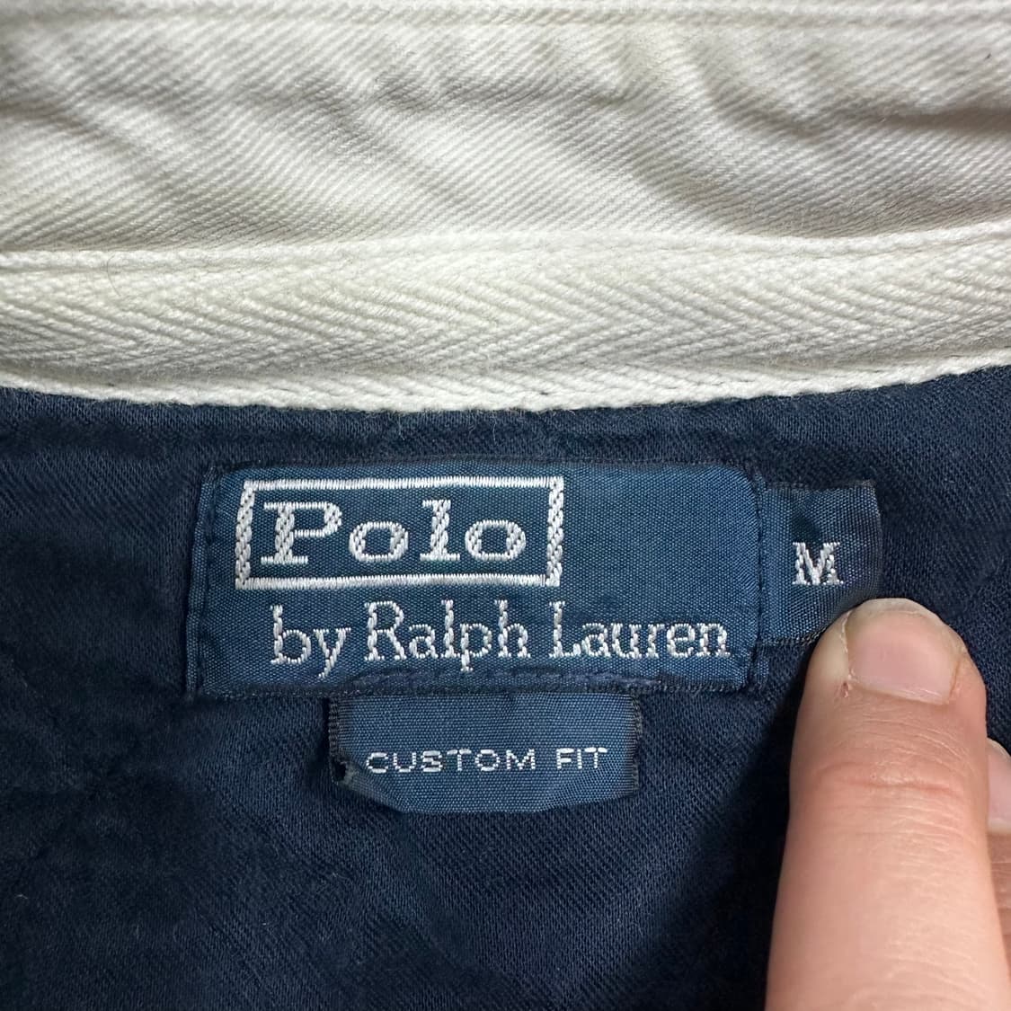 ✨ (바배) 폴로 랄프로렌 네이비 럭비 카라 롱슬리브  상품이미지3