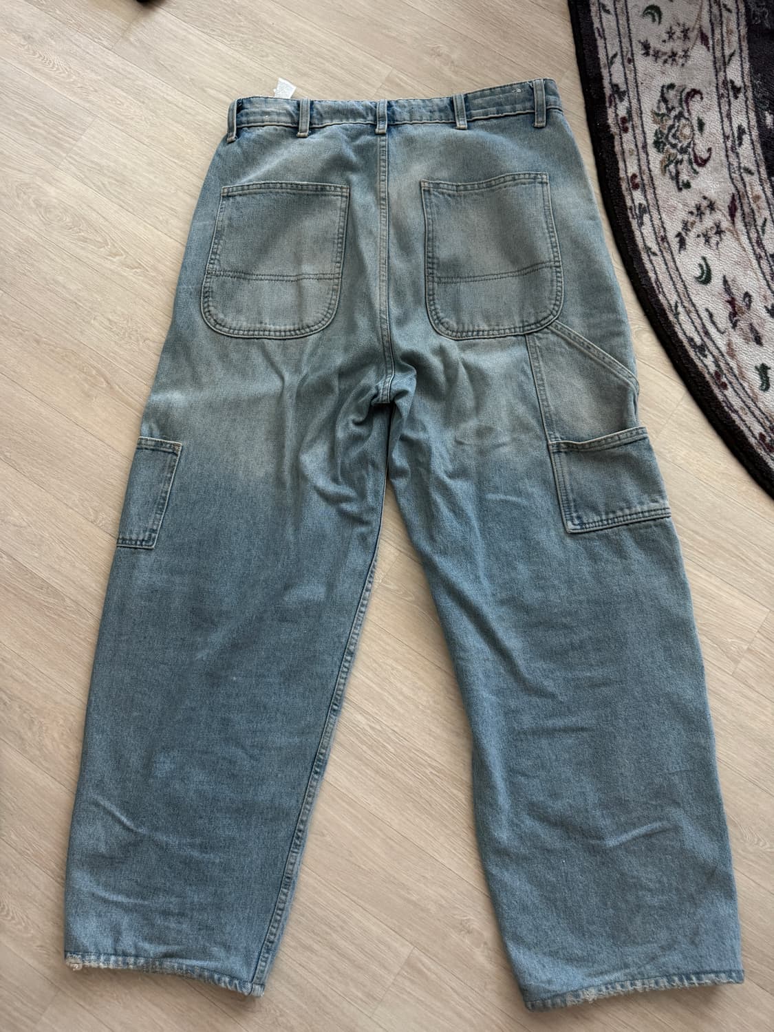 자라  연청 카펜터 와이드 데님 상품이미지5